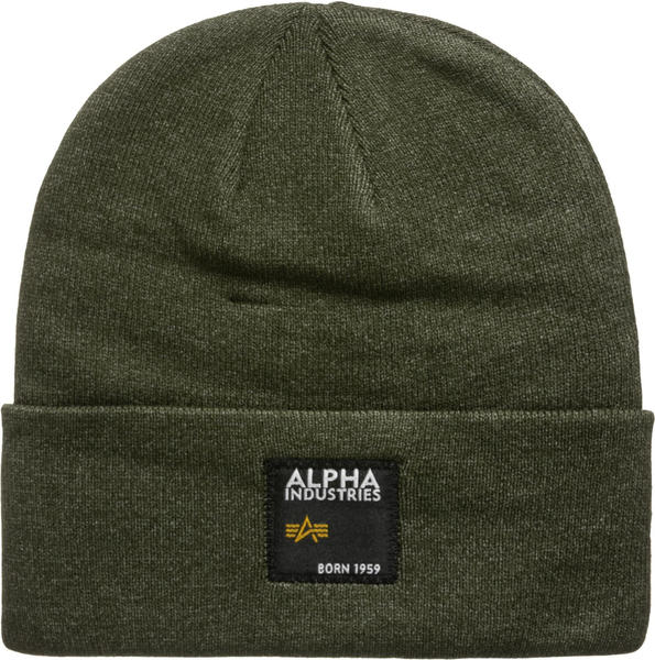 Alpha Industries Label Beanie green (118934-369)