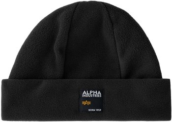 Alpha Industries Label Fleece Beanie black (118937-003)