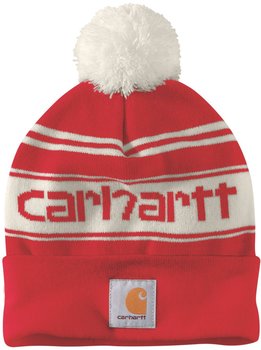 Carhartt Knit Cuffed Logo Beanie (105168) red