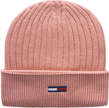 Tommy Hilfiger Flag Embroidery Beanie (AW0AW12628) powdered coral