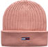 Tommy Hilfiger Flag Embroidery Beanie (AW0AW12628) powdered coral