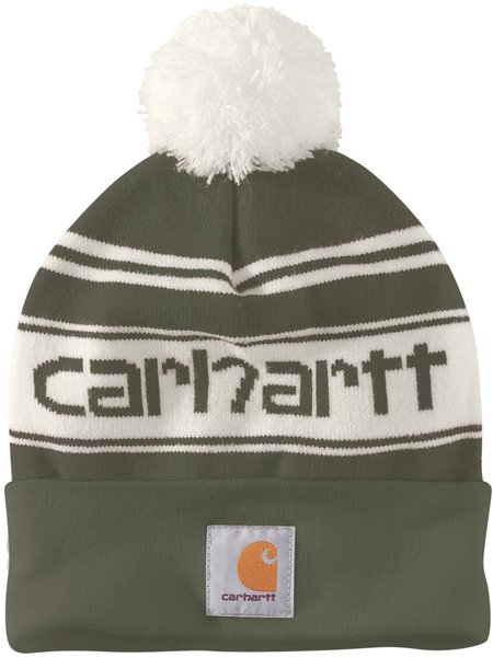 Carhartt Knit Cuffed Logo Beanie (105168) green