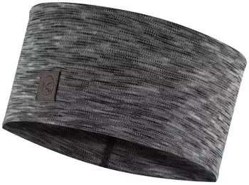 Buff Merino Wide Headband (129735) multistripes fog grey