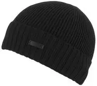 BOSS Beanie "Fati" aus Wolle in Rippenstrick, unisex