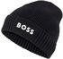 Hugo Boss Mütze aus Baumwoll-Mix mit Kontrast-Logo - Style Asic_Beanie-X 50499423 Schwarz ONESI