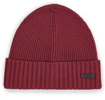 Hugo Boss Gerippte Mütze aus nachhaltigerer Schurwolle - Style Fati 50495306 Dunkelrot ONESI