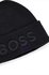 Hugo Boss Mütze aus Baumwolle und Wolle mit Logo-Stickerei - Style Afox 50497967 Schwarz ONESI