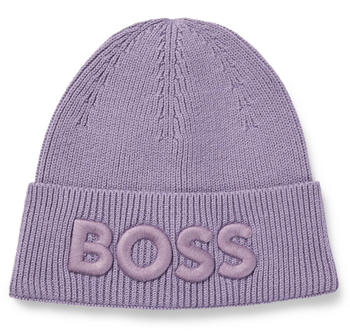 Hugo Boss Mütze aus Baumwolle und Wolle mit Logo-Stickerei - Style Afox 50497967 Lila ONESI