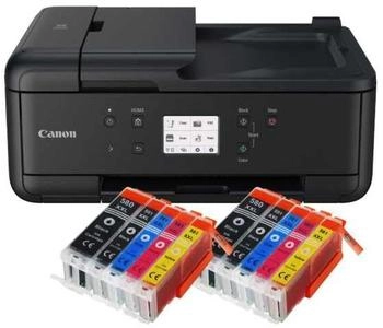 Canon PIXMA TR7650 mit 10 kompatiblen Patronen