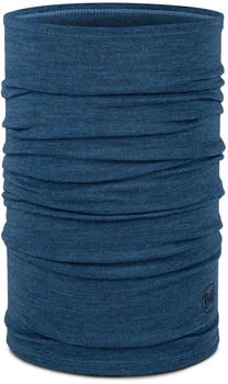 Buff Midweight Merino Wool (113022) melange tempest blue