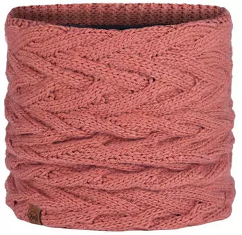 Buff Knitted & Fleece Neckwarmer Caryn (123518) crimson