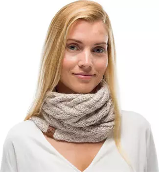 Buff Knitted & Fleece Neckwarmer Caryn (123518) cru