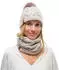 Buff Knitted & Fleece Neckwarmer Caryn (123518) cru