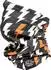 John Doe Red Flash Multifunktionstuch, schwarz/orange, One Size