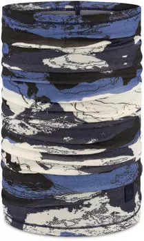 Buff Merino Lightweight Prints Multifunktionstuch blau