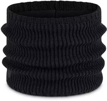 Buff Rutger Strick & Fleece Schlauchschal, schwarz, Unisex (129695.999.10.00)