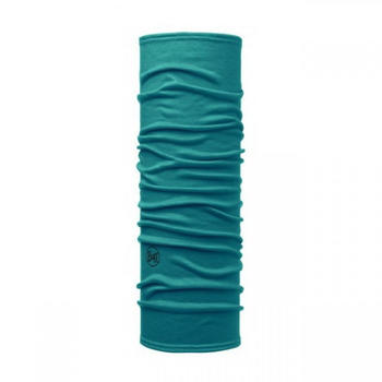 Buff Merino Wool Tubular solid lake blue