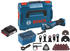 Bosch Professional 18V Akku-Multi-Cutter GOP 18V-34 (1x 2,0 Ah + L-Boxx + 17tlg. Zubehör-Set)