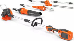 Husqvarna (Basisgerät plus Trimmer mit Akku und Ladegerät) + DH110 FLXi + DP110 FLXi + DE110 FLXi