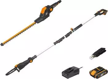 Worx WG908E.92 (Antrieb mit Trimmer und Dickichtmesser) + WA0220 + WA3645 + WA0222
