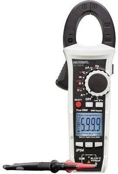 Voltcraft VC740 (K) Stromzange Hand- kalibriert (ISO) digital Spritzwassergesch&uuml;tzt (IP54) CAT IV 600 V Anzeige (Counts): 6000