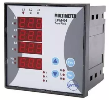 ENTES EPM-04-96 Einbaumessger&auml;t AC-Multimeter Spannung, Strom, Frequenz (EPM-04-96)
