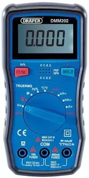 Draper DMM202 Digitales Multimeter Auto-Range 600V AC/DC (41820)