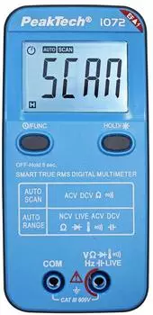 PeakTech P 1072 Digitalmultimeter 600V AC/DC, NCV, TRMS, 4000 Counts (P 1072)