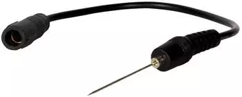 SW-Stahl Pr&uuml;fkabel mit Punktiernadel, schwarz, 220mm (32225L-13)