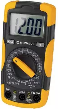 Monacor Digital-Multimeter LCD-Display, 2000 Ziffern Aufl&ouml;sung (29.2030)