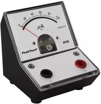 PeakTech P 205-02 Analoges Strommessger&auml;t mit Spiegelskala 0-100&micro;A DC (P 205-02)