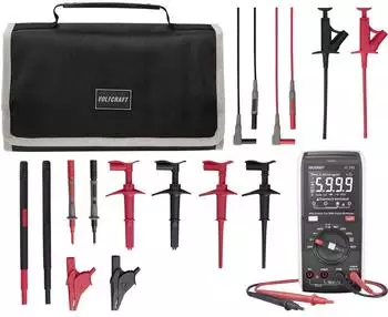 Voltcraft VC-292 Multimeter mit MLSet-100 Messleitungen und Tasche, LoZ (VC-12884315+VC-18652745)