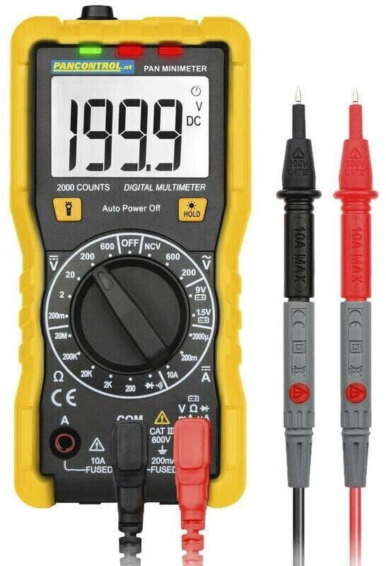 Pancontrol Digital Multimeter Pan MINIMETER, Schwarz