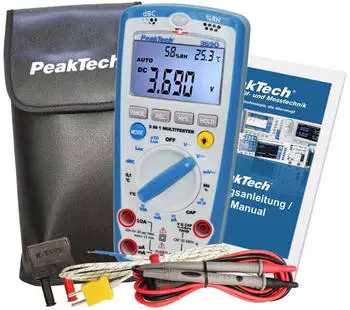 PeakTech P 3690 True RMS 600V 10A NCV Temp. Schallpegel Luxmeter