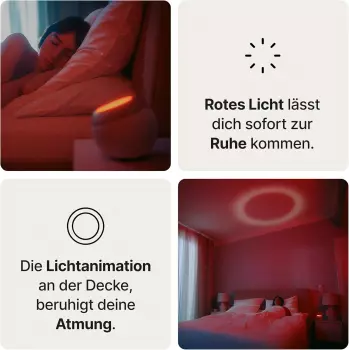 Loume L01 – Loume L01 kombiniert rotes Licht mit Einschlafbegleitung