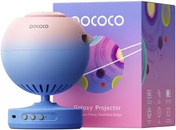Pococo Galaxy Projector/ Star Projector + 2 Disc blue & pink