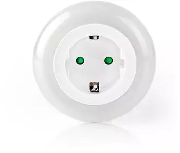 Nedis LED-Nachtlicht mit Steckdose, Tag/Nacht-Sensor, 10lm (LNLGSOCK01)