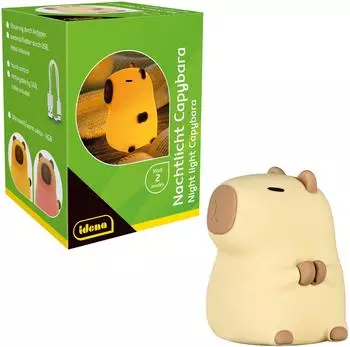 Idena Capybara LED Nachtlicht Silikon, farbwechselnd, dimmbar (40386)