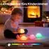 JolyWell Nachtlicht für Kinder, RGB Silikon-Nachttischlampe, USB wiederaufladbar