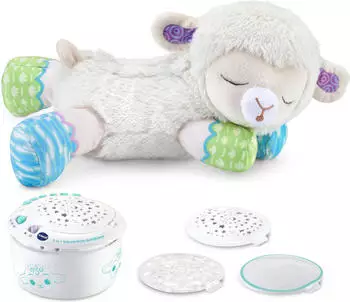 Vtech 3-IN-1 Sternenlicht-Schäfchen Kuschelige Spieluhr-Einschlafhilfe