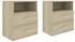 Sonoma Oak: vidaXL Bedside tables 2pcs 50x32x60 cm