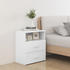 White: vidaXL Bedside tables 2pcs 50x32x60 cm