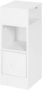 Eugad Kleiner Nachtschrank 25x66cm weiß