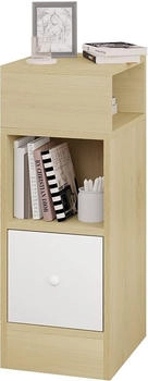 Eugad Kleiner Nachtschrank 25x66cm helleiche