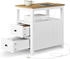 Vasagle Nachttisch mit Steckdosenleiste 35x60cm (LET327W14)