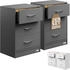 grau: Casaria Eloise 39x54cm mit LED 2 Stk.
