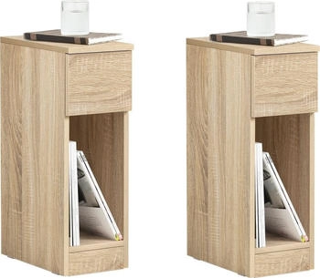 SoBuy Nachttisch mit Schublade 35x60cm 2 Stk. (FBT111-Nx2)