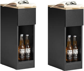 SoBuy Nachttisch mit Schublade 35x60cm 2 Stk. (FBT111-SCHX2)