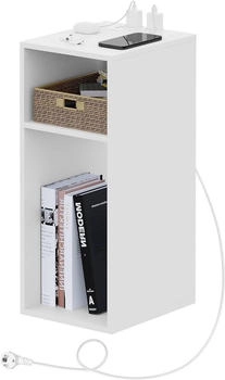 Woltu Nachttisch mit Ladefunktion 25x60cm (W0ETT0118)