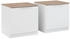 anthrazit/sonoma: VICCO Betti 50x50cm 2 Stk.